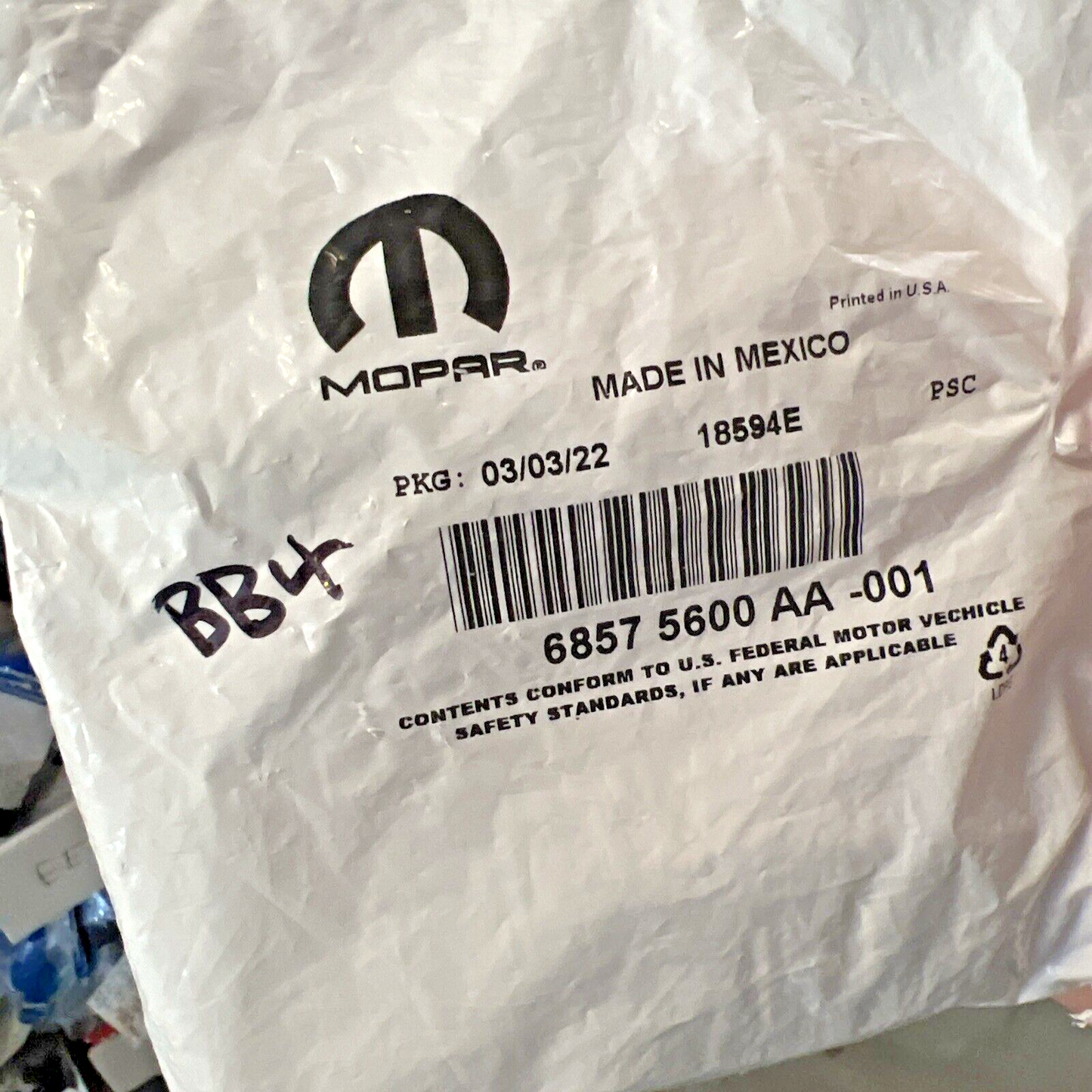 Genuine OEM Mopar Ram 1500 Integrated Key Fob Transmitter 2019-2024 68575600AA