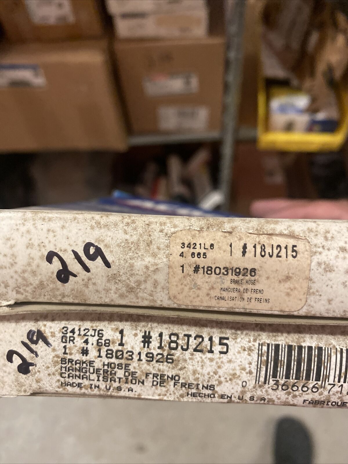 New OEM GM Brake Hydraulic Hose ACDelco 18J215