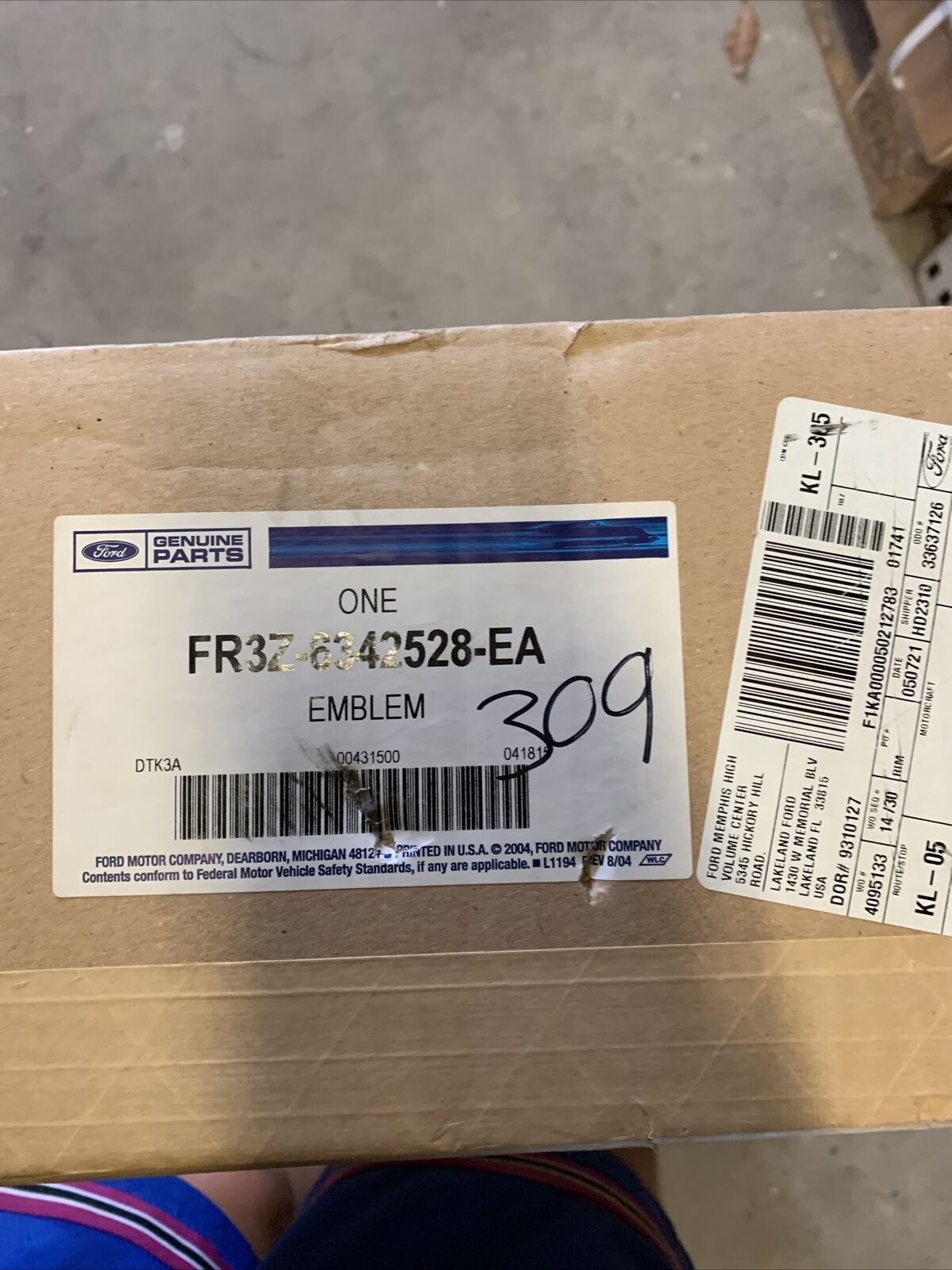 New OEM Ford Mustang GT 50th Anniversary Rear Trim Emblem FR3Z-6342528-EA