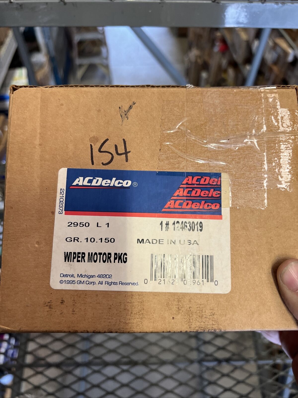 New OEM GM Windshield Wiper Motor 12463019