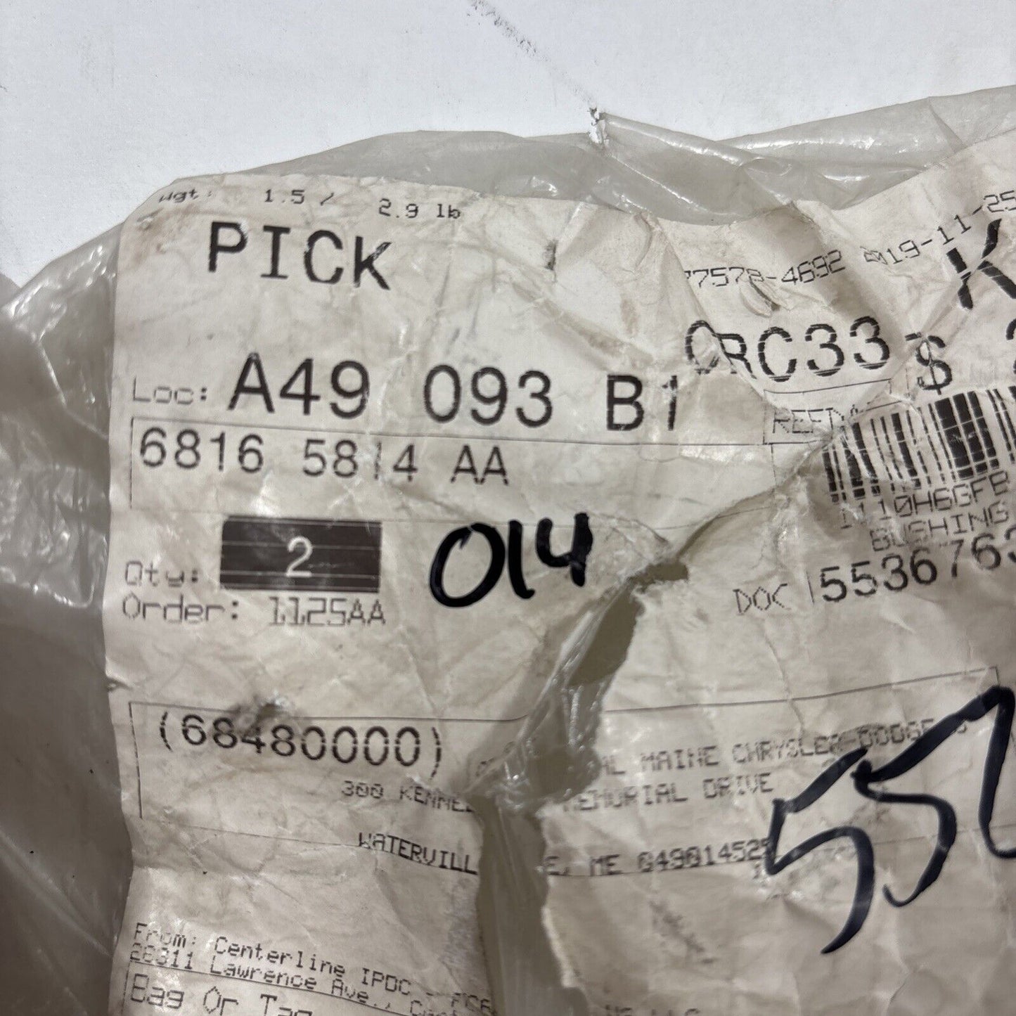 Leaf Spring Bushing Moog K201838 fits 13-18 Ram 3500