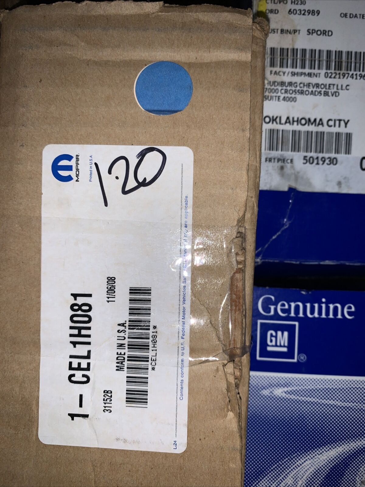 New OEM Mopar Repair kit CEL1H081