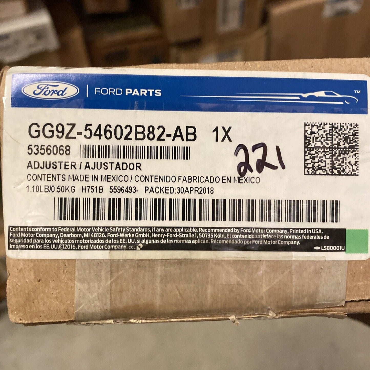 New OEM Ford Fusion Seat Height Adjuster 2013-16 GG9Z-54602B82-AB