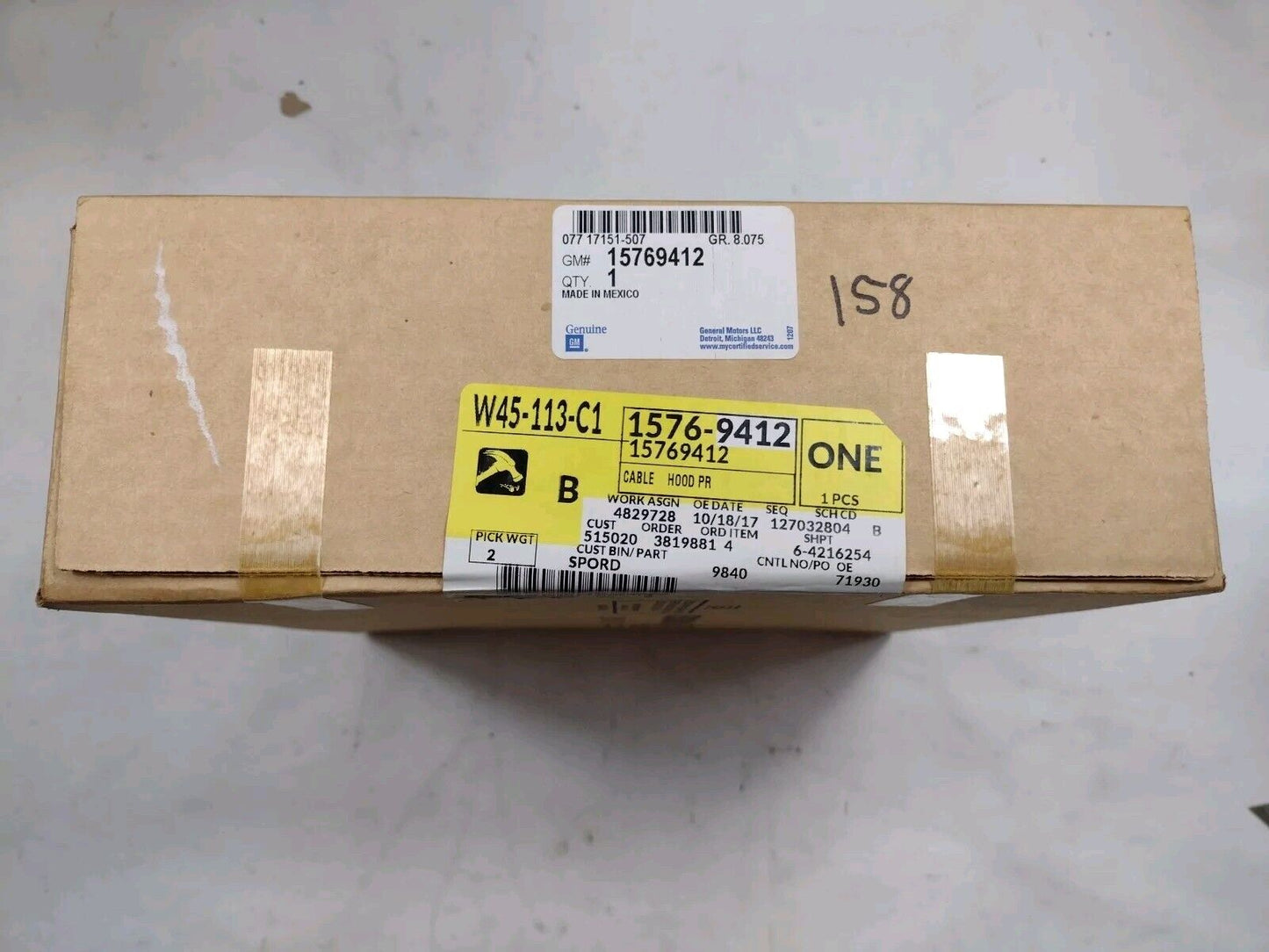 Genuine OEM GM Cadillac Escalade Hood Release Cable 1995-2000 15769412