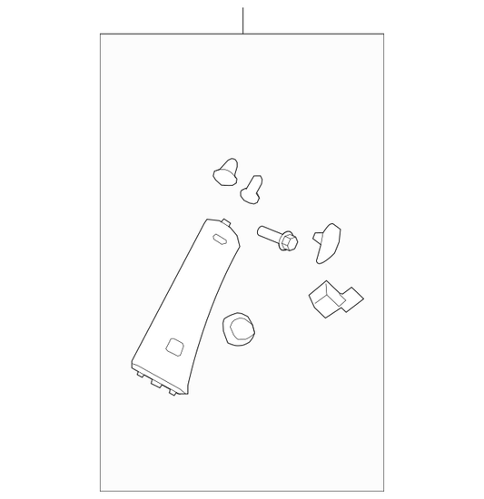 Genuine OEM GM Chevrolet Right Side Windshield Pillar Trim 2007 - 2014 20962769