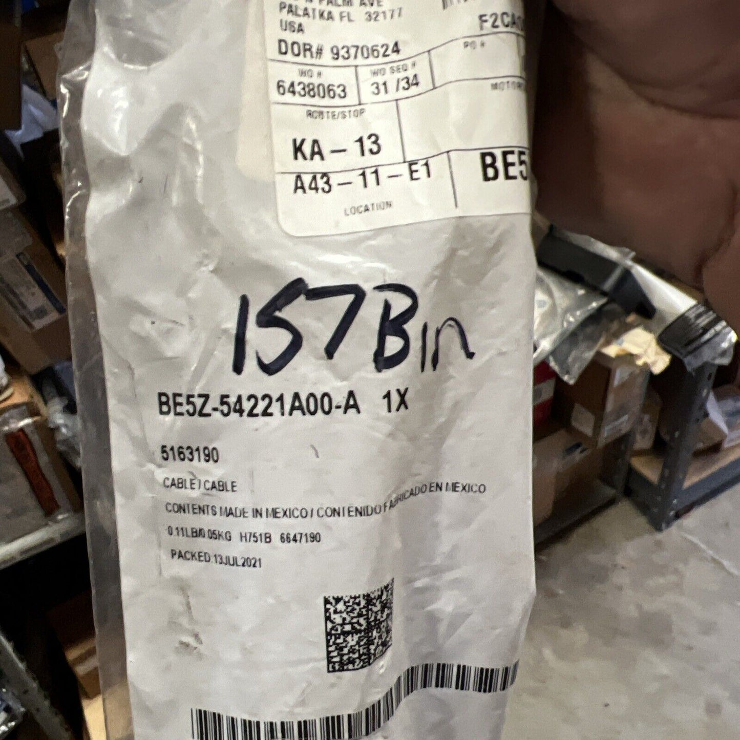 New OEM Genuine Ford Fusion 2006-2012 Door Latch Cable Assembly BE5Z54221A00A