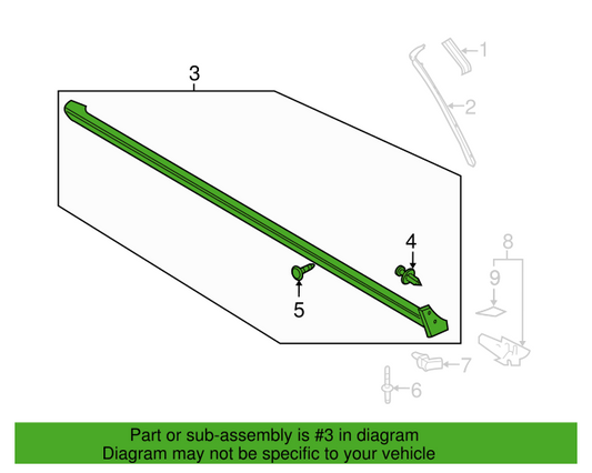 New OEM Genuine Ford Mustang Left Driver Side Rocker Panel Guard BR3Z6310177AB