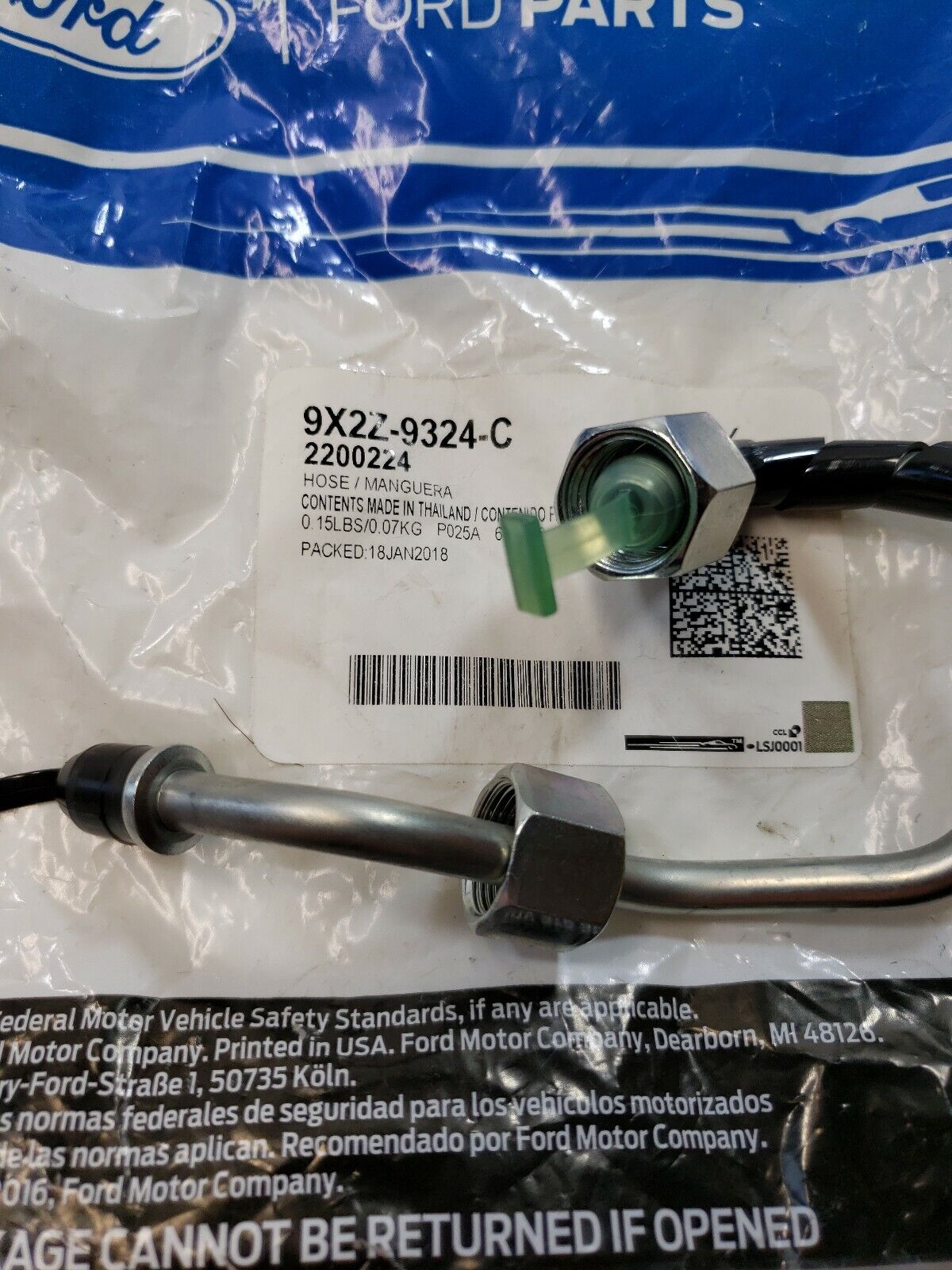 OEM New Genuine Ford Tube Assembly Fuel 9X2Z-9324-C