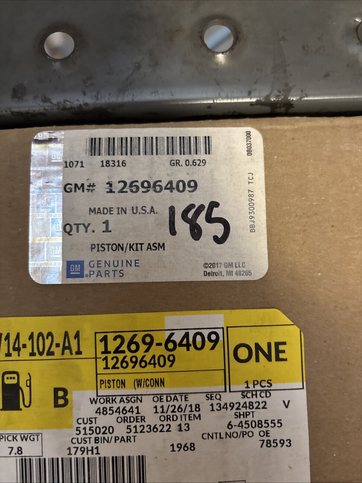 Genuine OEM GM Chevrolet Cruze Encore Engine Piston Kit Assembly 12696409