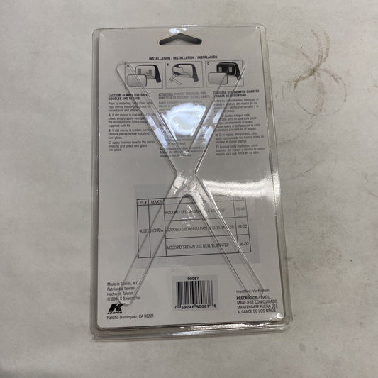 New Fit System Passenger Side Mirror Glass 90087 for Honda Accord Sedan