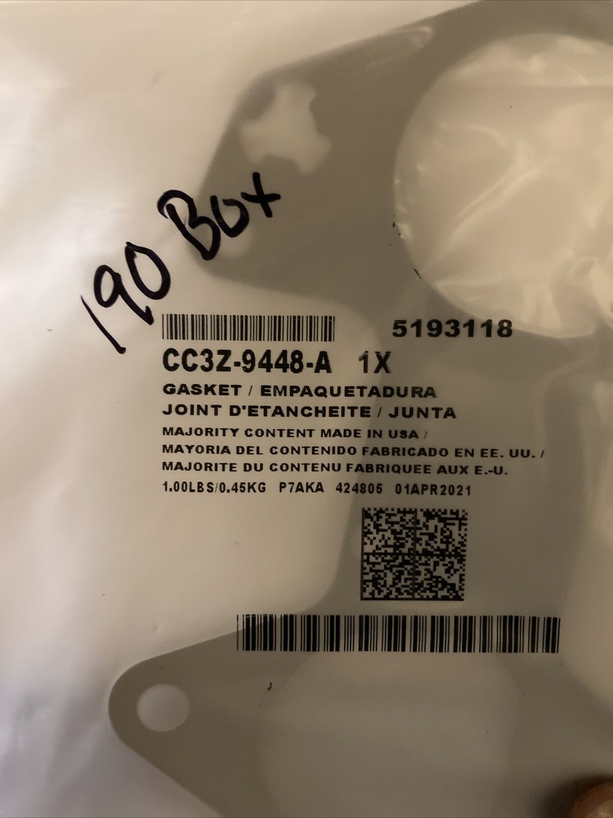 New OEM Genuine Ford F-250 F-350 Manifold Gasket CC3Z-9448-A