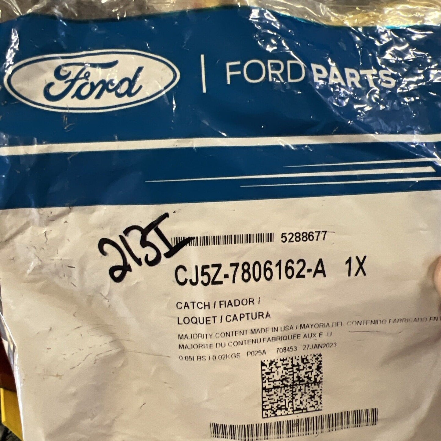 New OEM Genuine Ford Catch Stowage Door Box CJ5Z7806162A