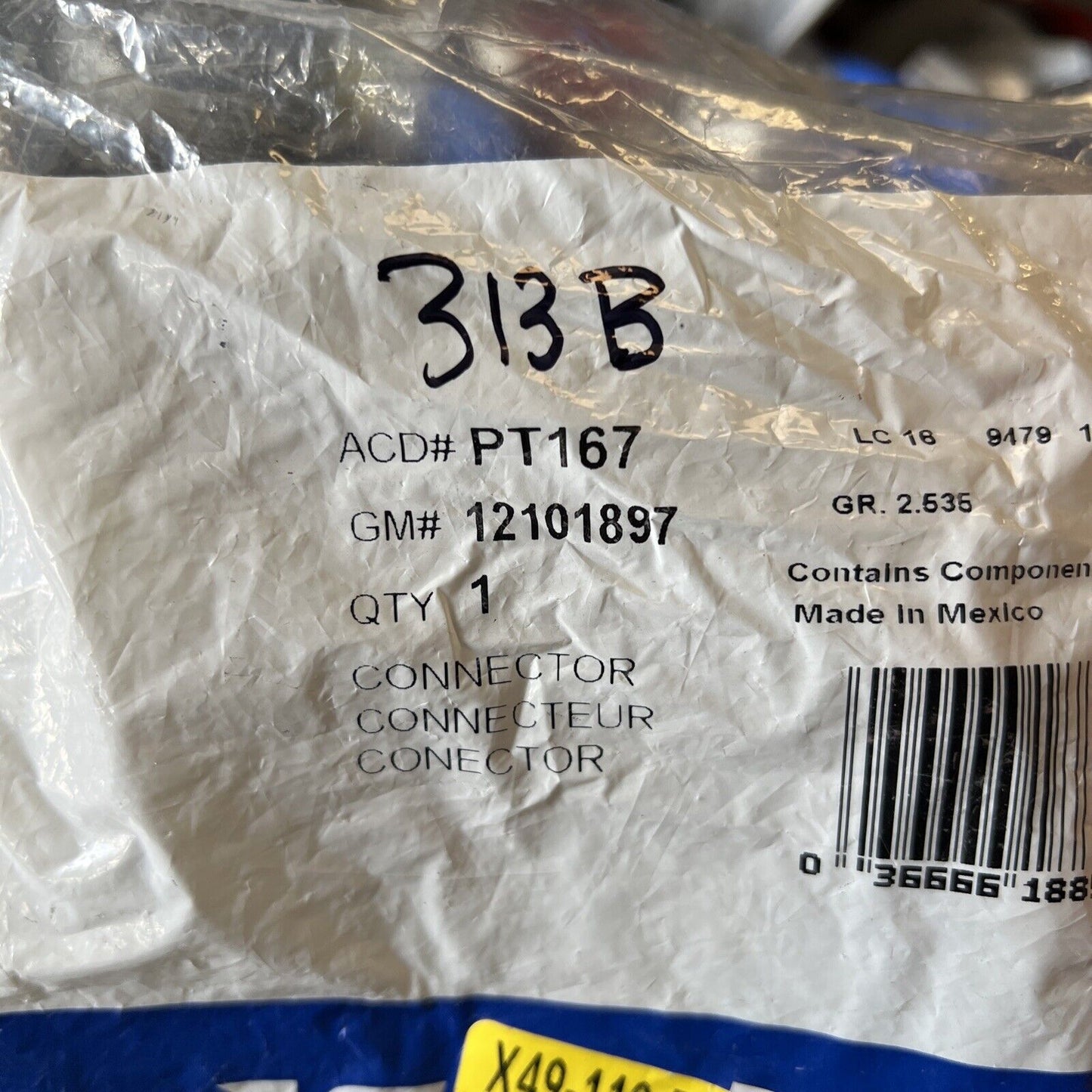 New OEM GM ACDelco Headlamp Connector Pigtail PT167 12101897 Brand New