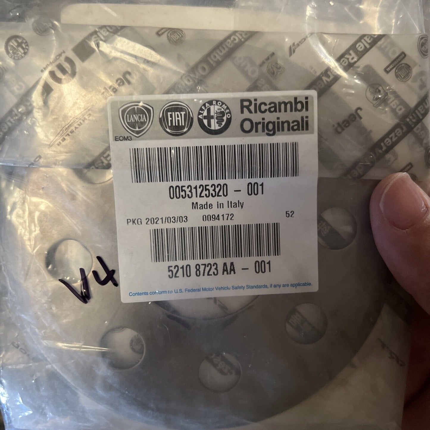 New OEM Genuine Mopar Clutch Flywheel Bolt Lock Plate 52108723AA