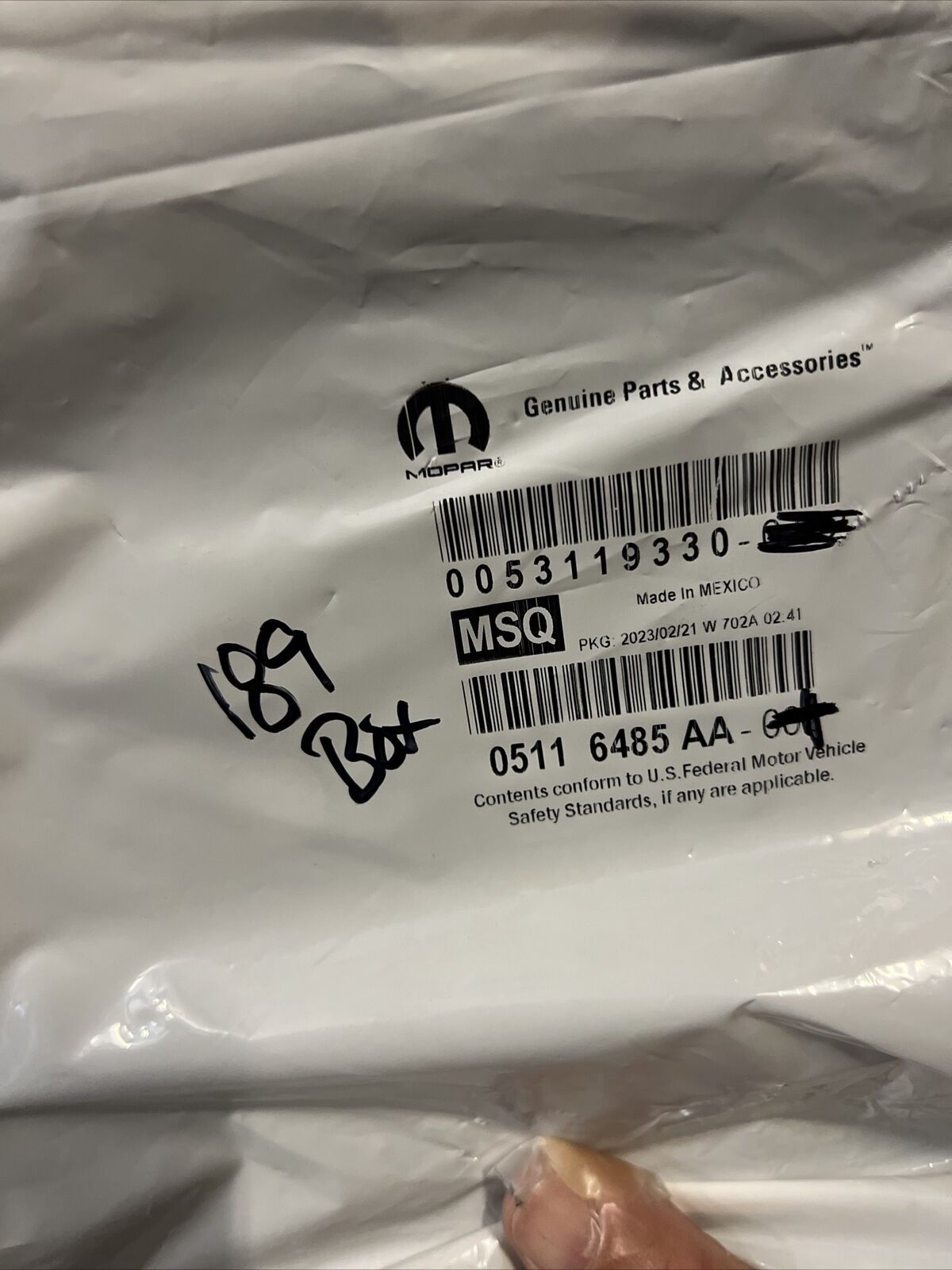 Genuine OEM Mopar Journey Battery Tray Liner 2009-2020 5116485AA