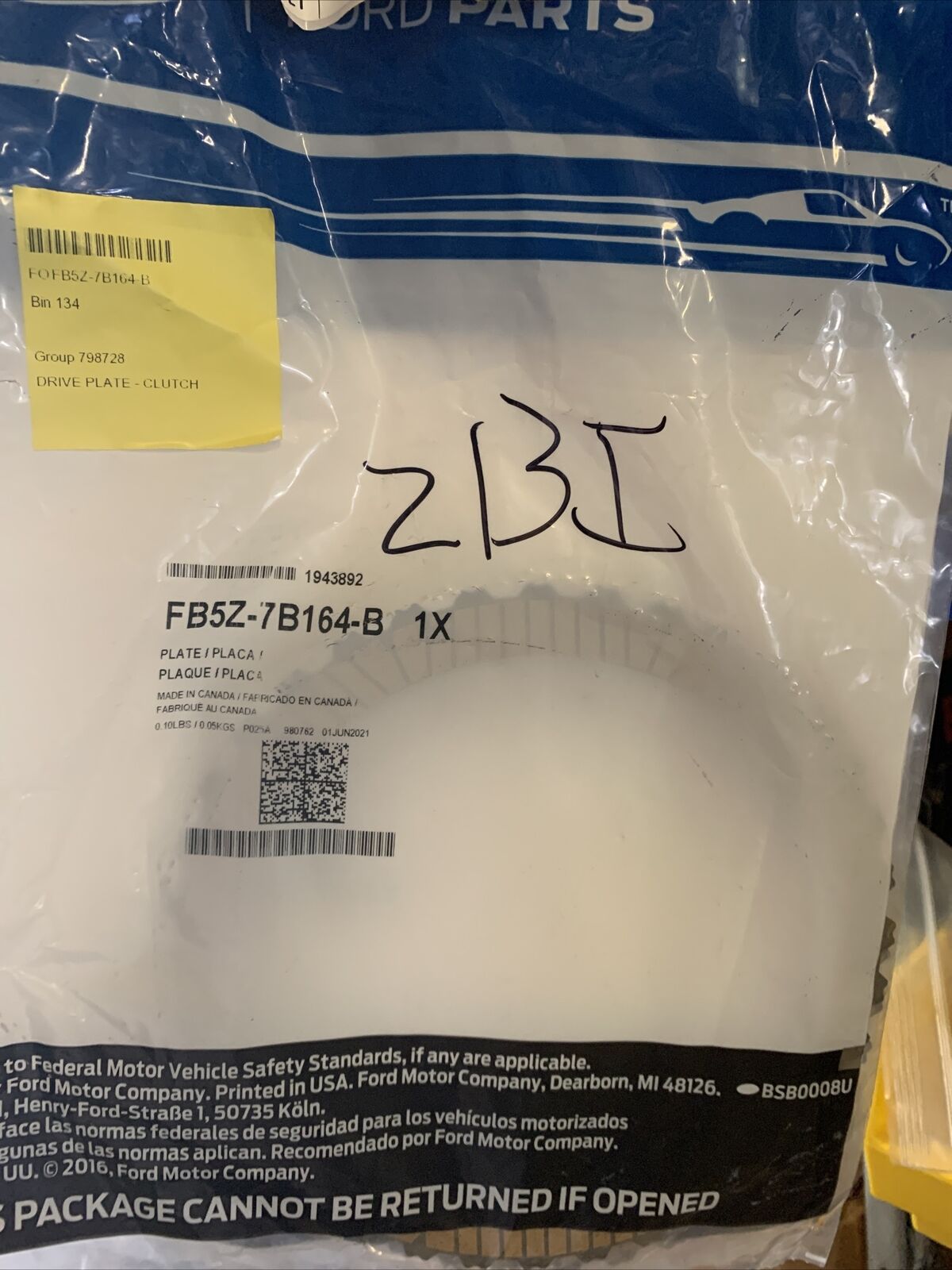 New OEM Ford EcoSport 15-21 Transmission Clutch Friction Plate FB5Z-7B164-B