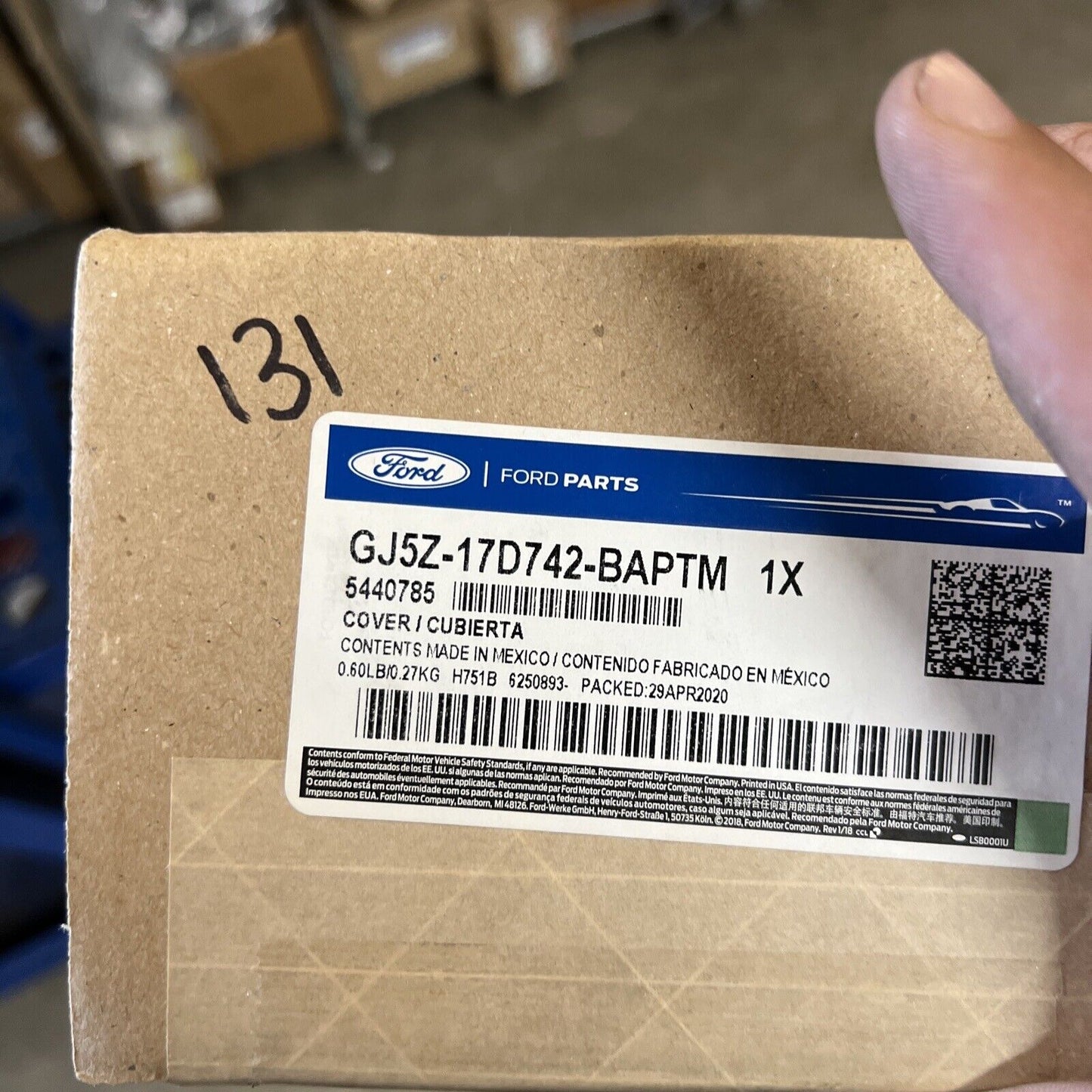 New OEM Genuine Ford Right Passenger Side Mirror Cover Black GJ5Z17D742BAPTM