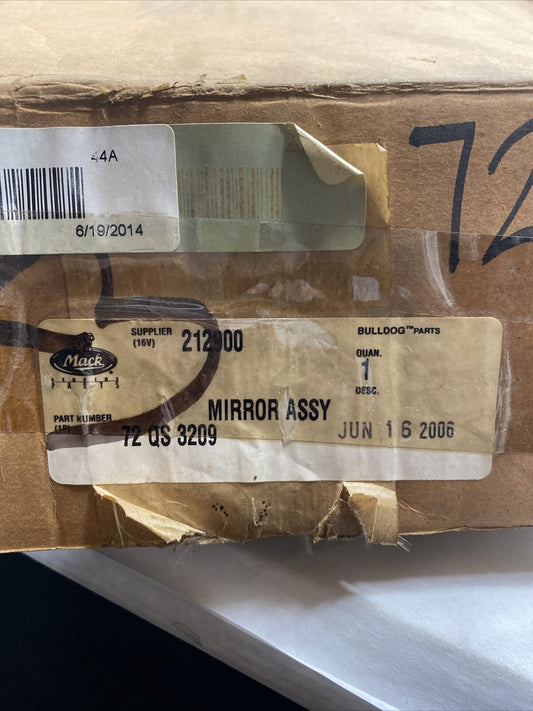 New Genuine OEM Mack Left Driver Side Mirror Volvo Trucks 72QS3209