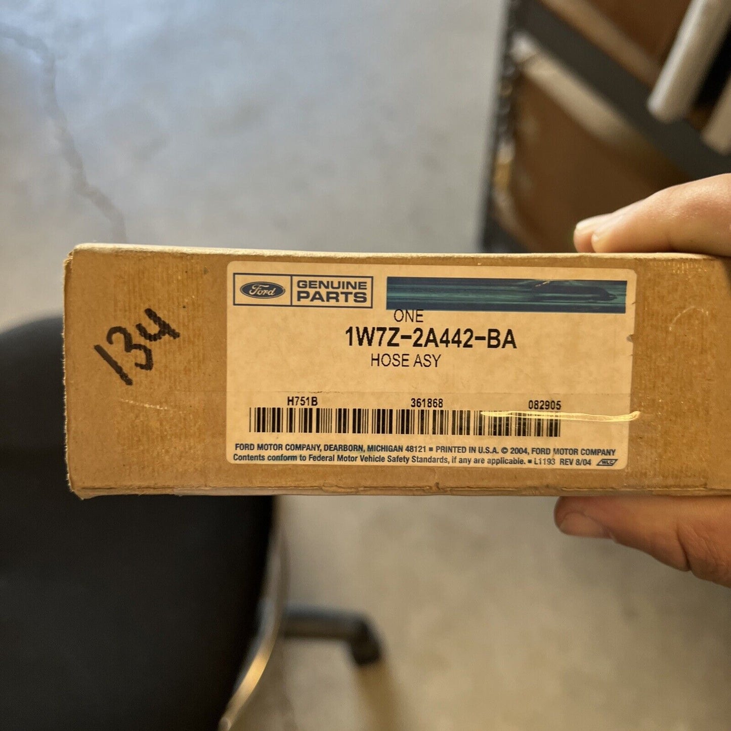 New OEM Genuine Ford 1998-2002 Rear Brake Hydraulic Flex Hose 1W7Z-2A442-BA