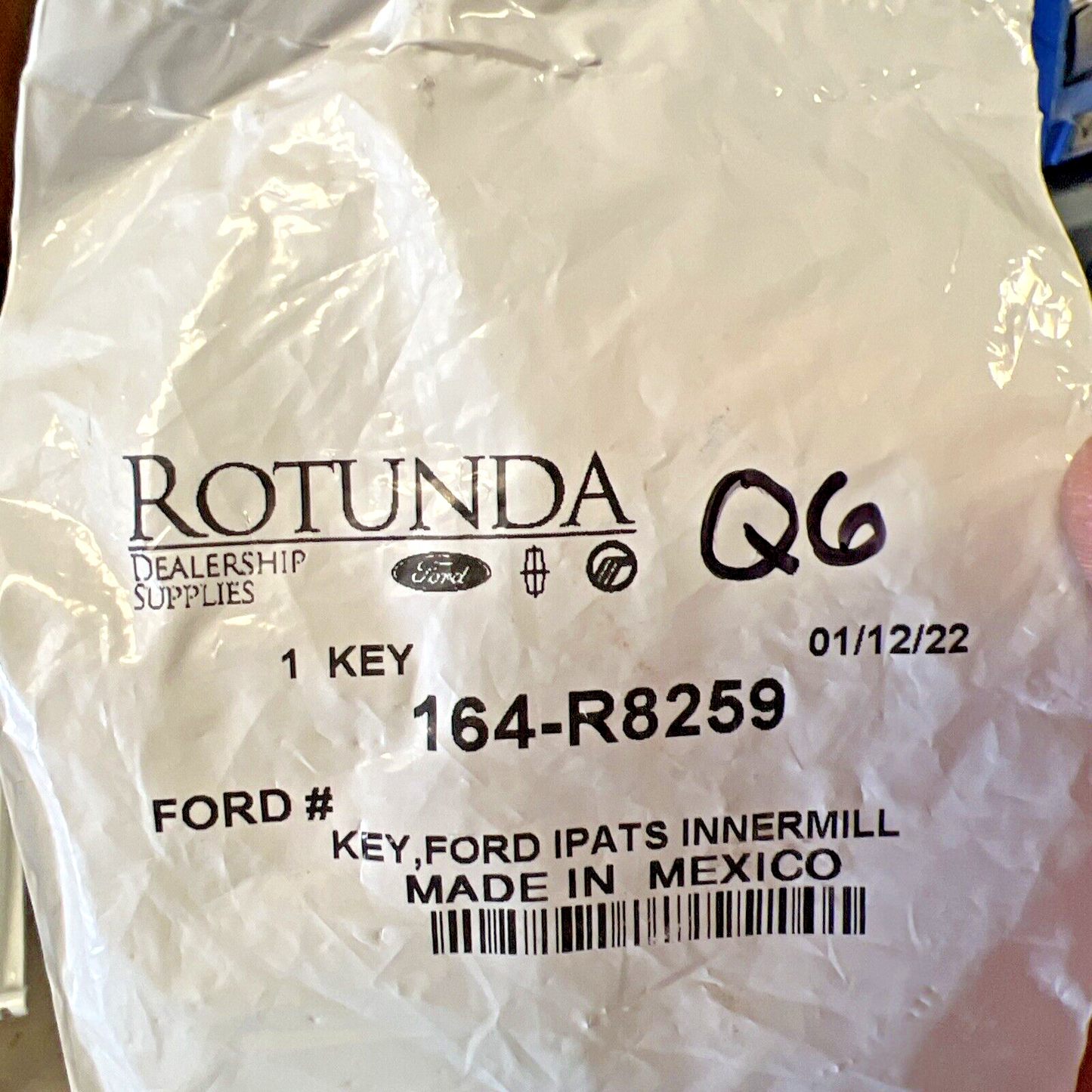 New OEM Genuine Sealed Strattec Innermill Transponder Chip Key 164R8259