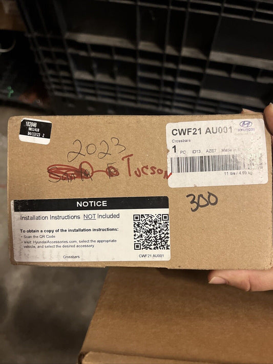 Genuine OEM Hyundai Tuscan Roof Rack Rails Crossbars 2022-2024 CWF21AU001