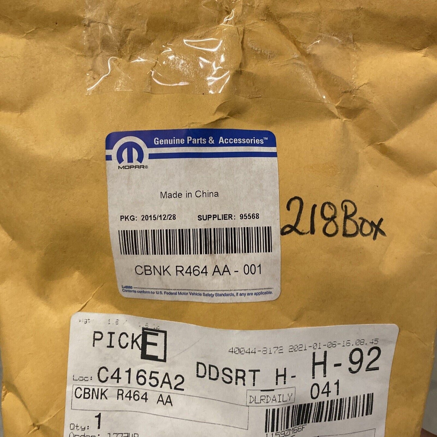 New OEM Genuine Mopar Frame Tools CBNKR464AA
