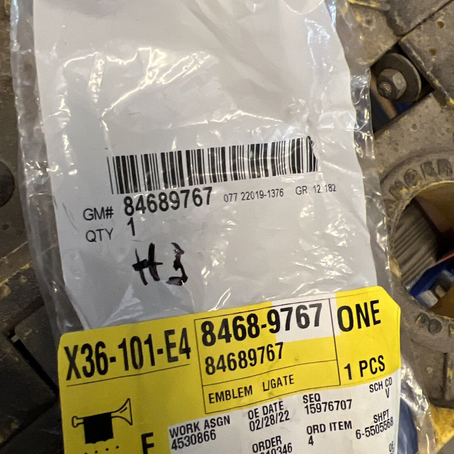 Genuine OEM GM Terrain Rear Lift Gate Exterior Trim Nameplate 2020-2024 84689767