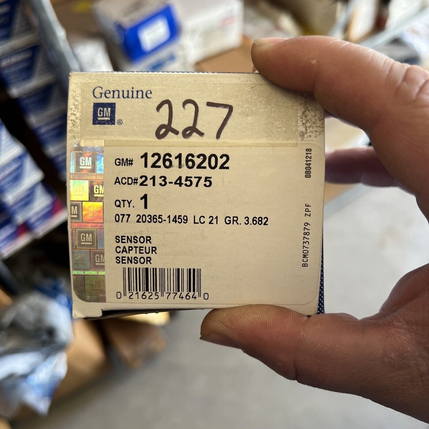 Genuine OEM GM CTS Heated Oxygen Sensor 2010-2011 12616202