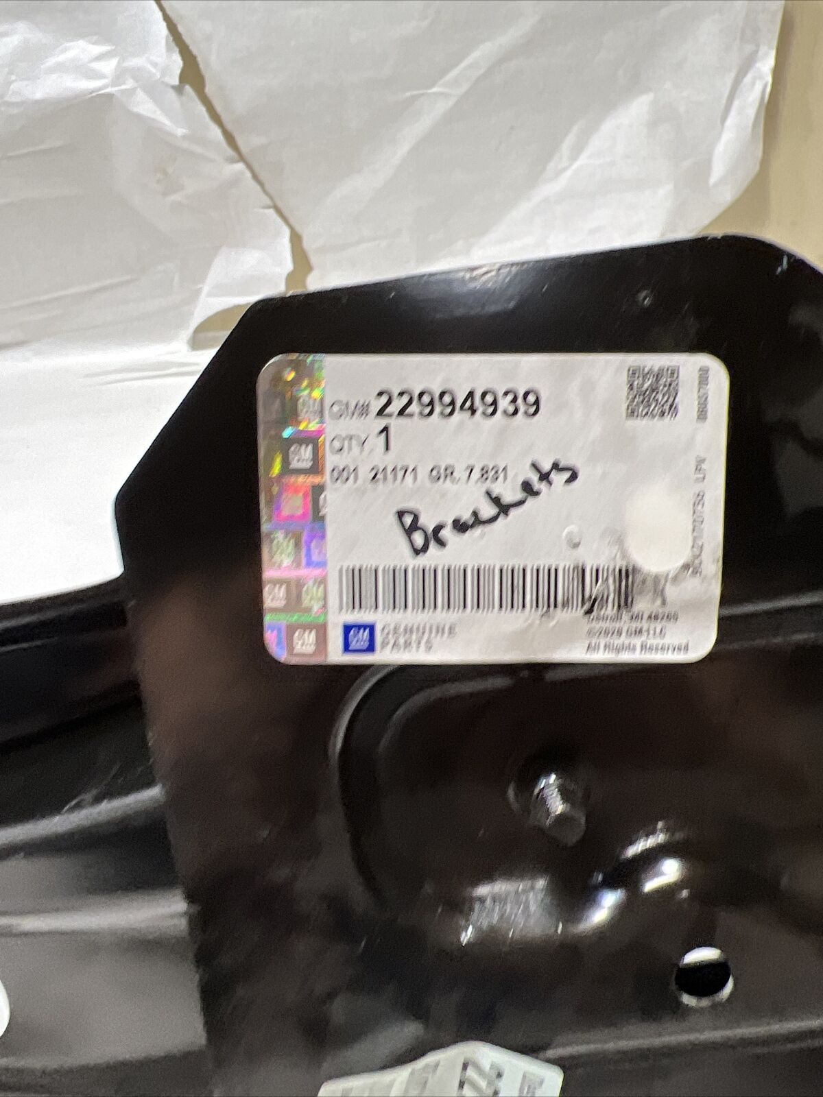 New OEM Genuine GM ACDelco Chevrolet GMC 14-17 Front Bumper Impact Bar 22994939