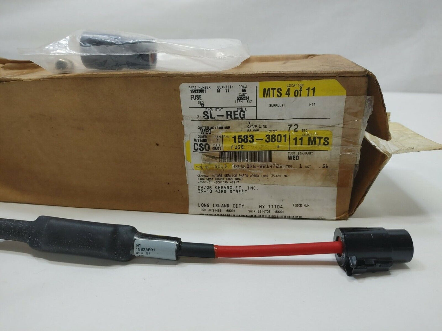 New OEM GM Harness 124AMP Fuse Kit Positive Battery Cable 15833801 19117211