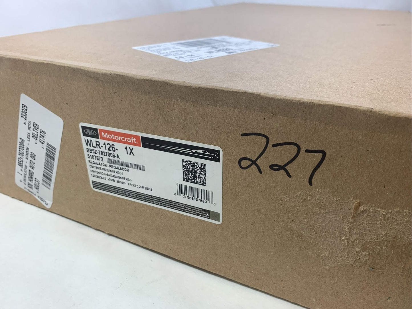 New OEM Ford Explorer Rear Driver Side Window Regulator Motorcraft WLR126