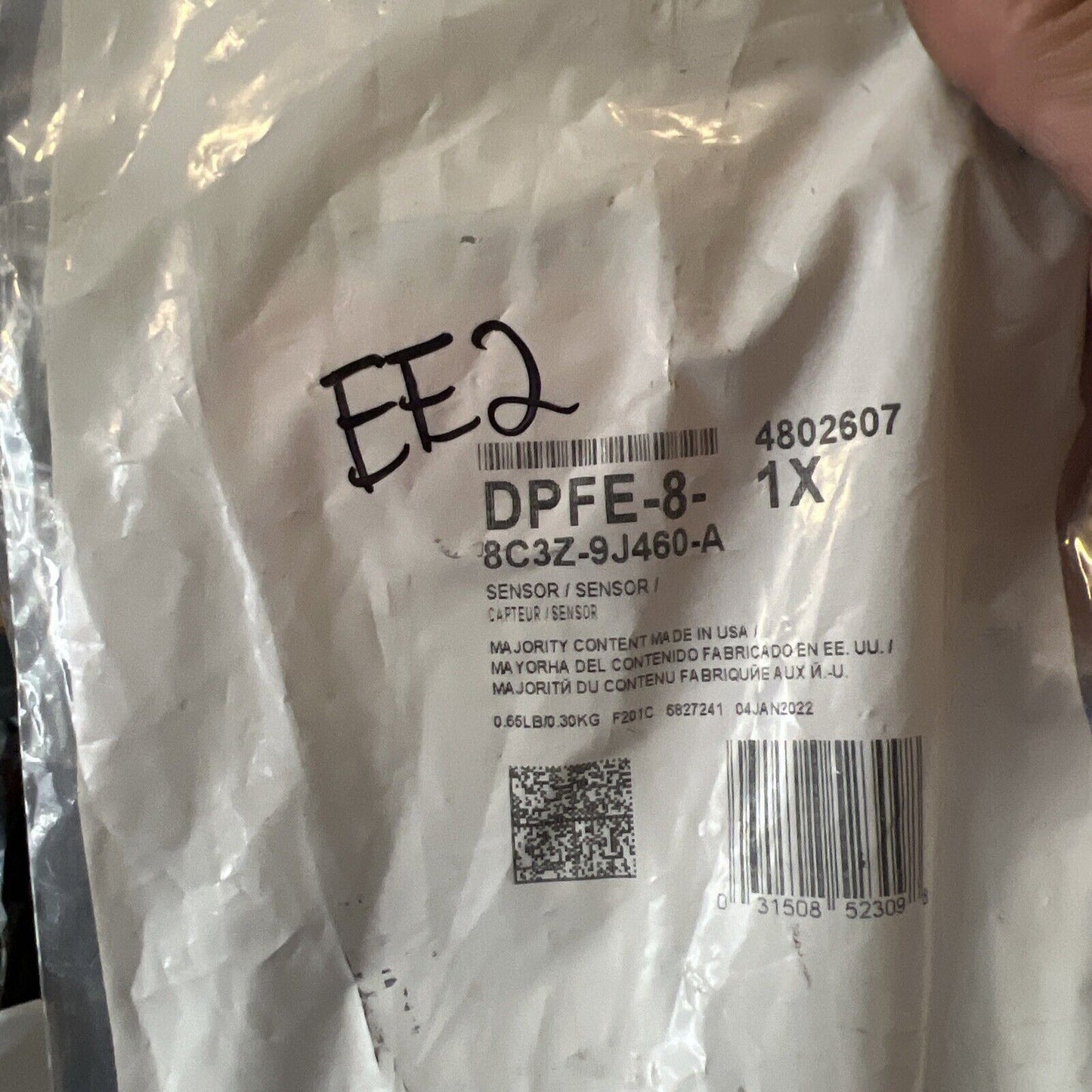 Genuine OEM Motorcraft Ford F-250 2008-2010 Sensor & Tube DPFE8