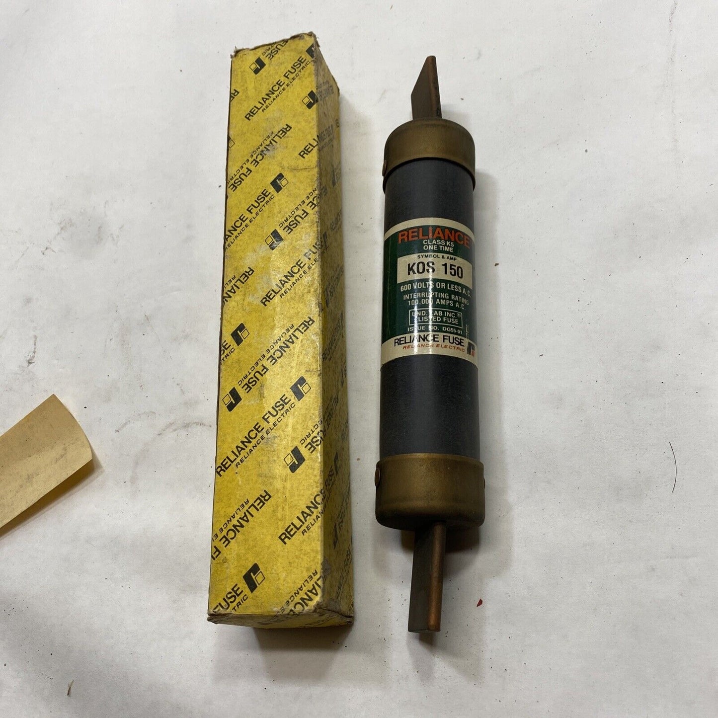 KOS-150 Reliance One-Time Class K5 Fuse 150A 600V NIB FREE SHIPPING