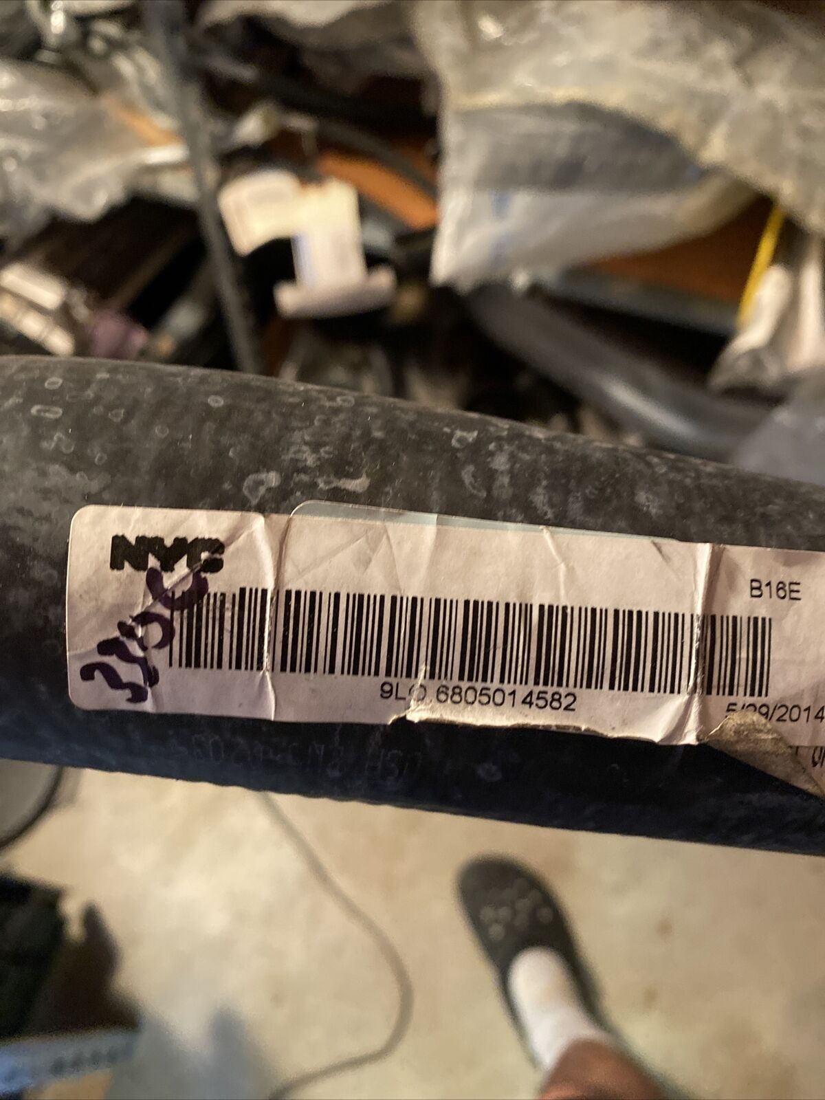 New OEM Freightliner Hose Radiator EPDM Inlet A-680-501-45-82