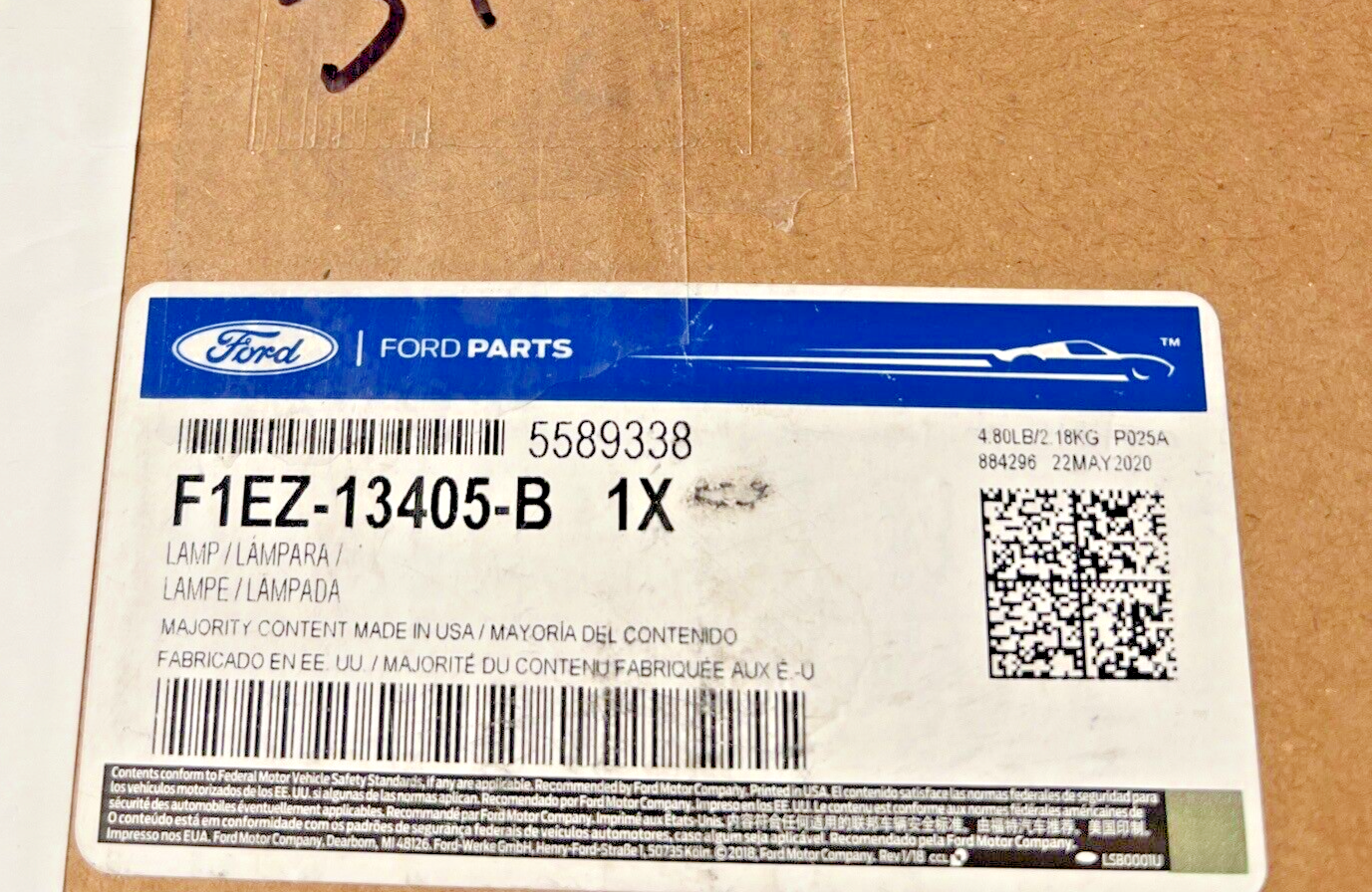New OEM Genuine Ford Focus 15-18 Left Driver Side Tail Lamp Assembly F1EZ13405B