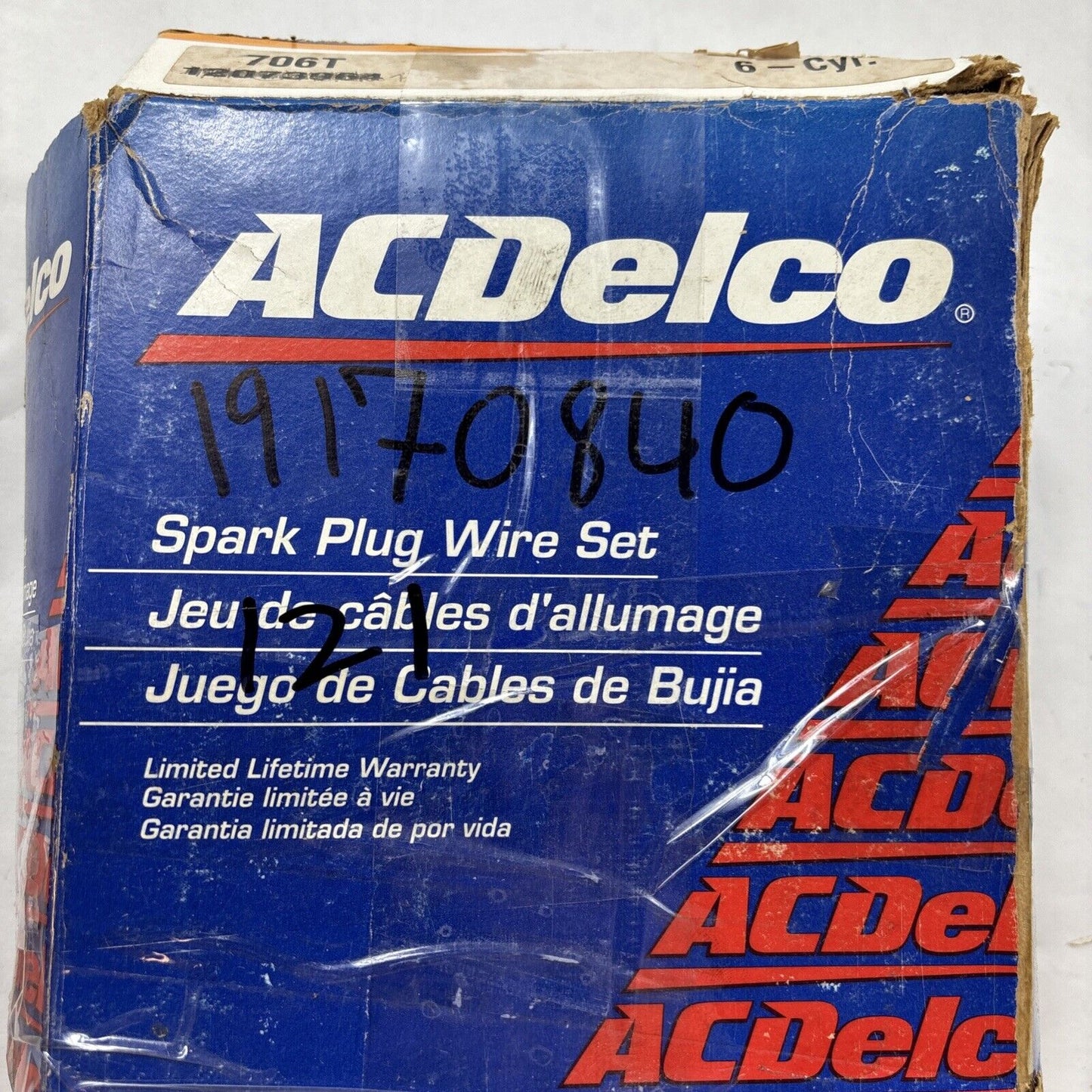 Genuine OEM GM ACDelco Chevrolet Cavalier Spark Plug Wire Set 1989-1994 19170840