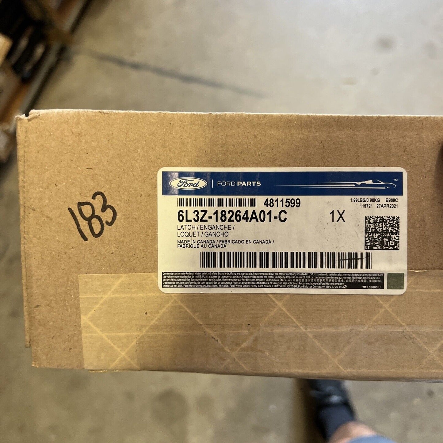 New OEM Genuine Ford F150 Rear Left Door Lock Latch 1999-04 6L3Z18264A01C