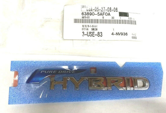 New OEM Nissan Front Fender Emblem 63890-5AF0A