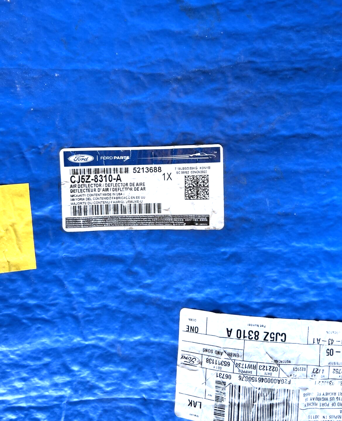 New OEM Genuine Ford Escape 2013-2016 Lower Air Deflector CJ5Z8310A