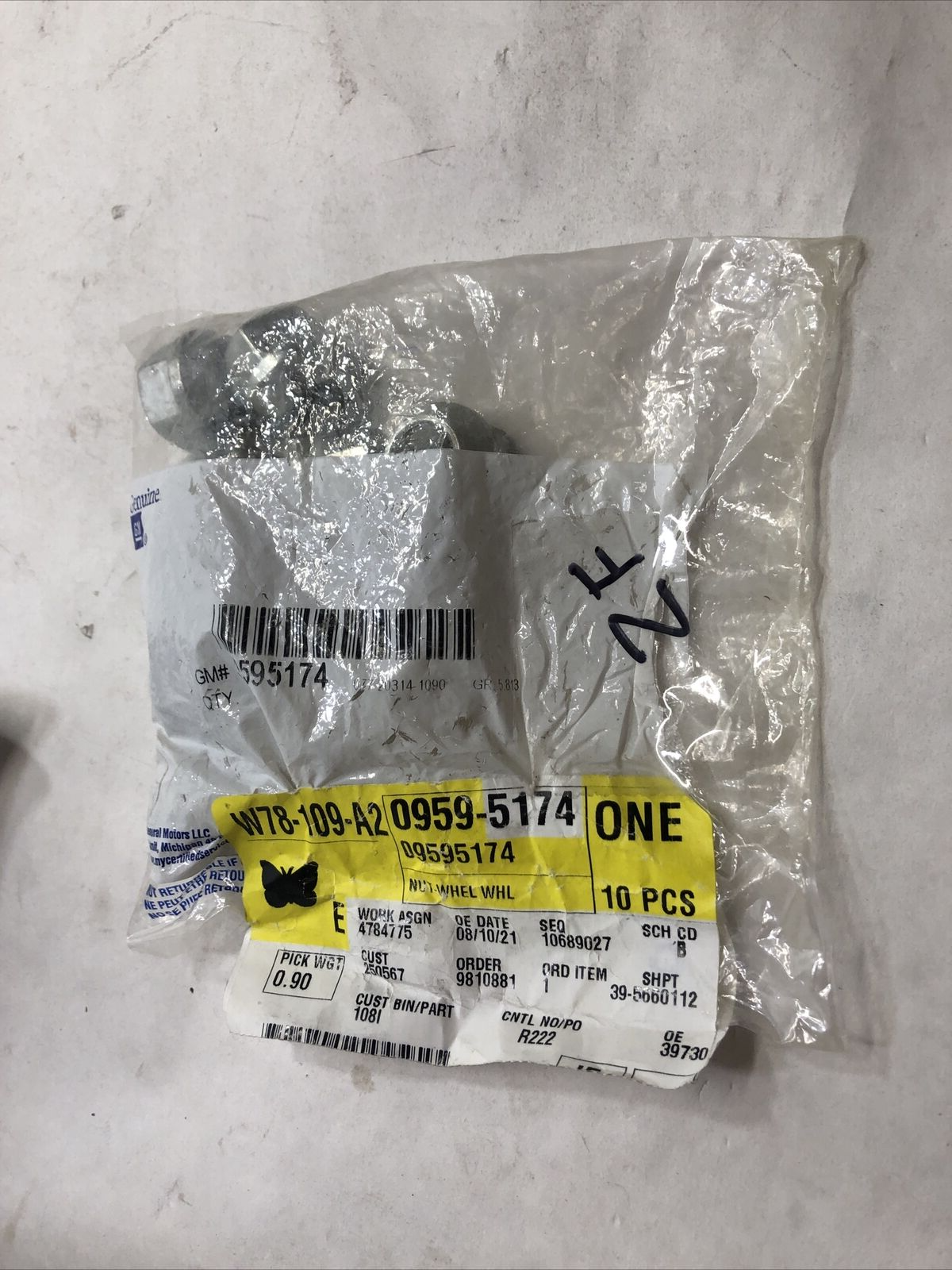 1 Single* New OEM Genuine GM Silverado 1500 1988-2023 Wheel Lug Nut 9595174