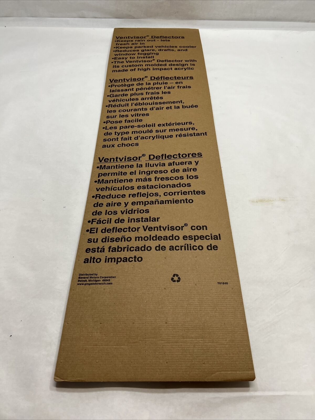 New OEM GM Silverado Front and Rear Window Air Weather Deflectors 19153932