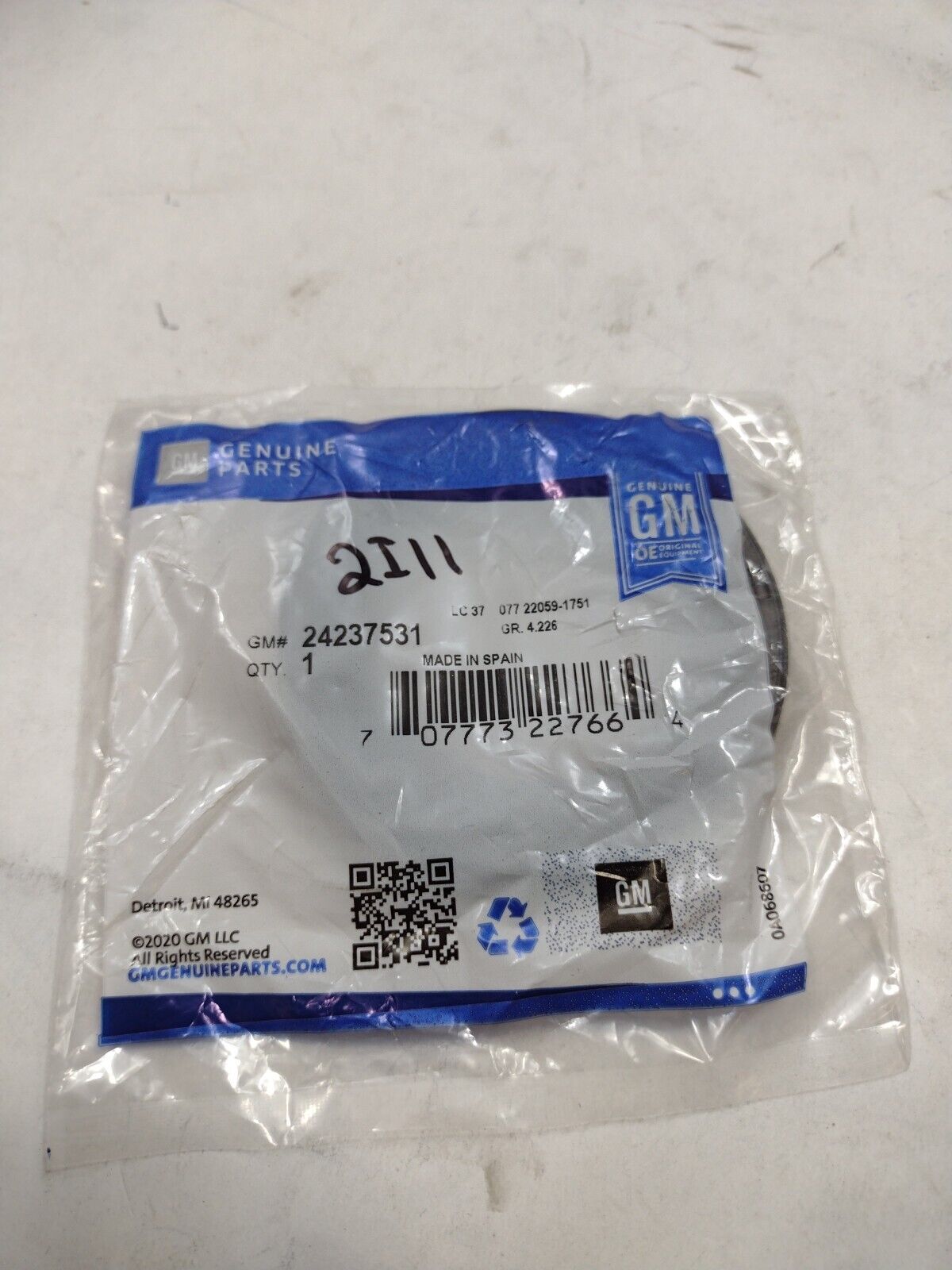 Auto Trans Frt Pmp Seal ACDelco GM OE/GM Genuine Parts 24237531