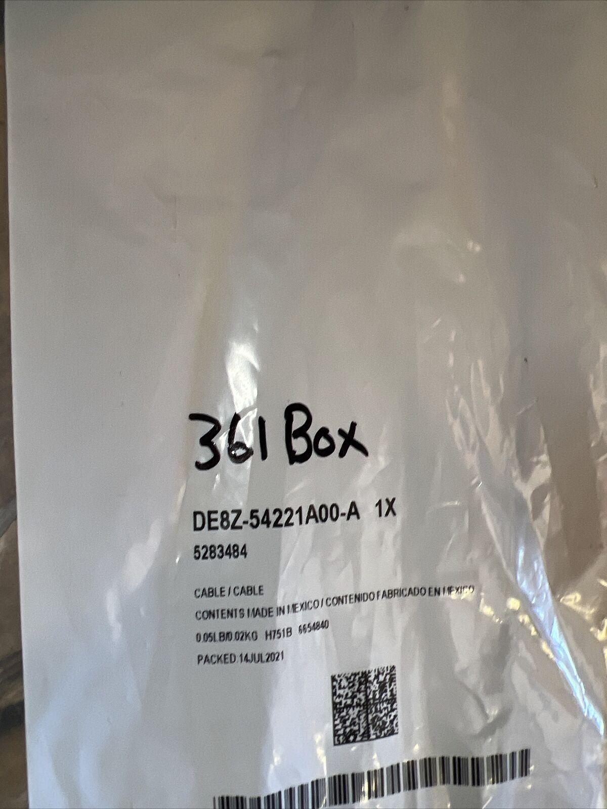 New OEM Genuine Ford Fiesta 2014-2019 Lock Cable Assembly DE8Z54221A00A