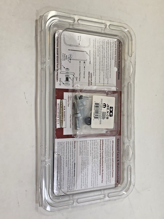 New Black Stainless Steel License Plate Frame for Jeep Autogold X.JEE.N.CB