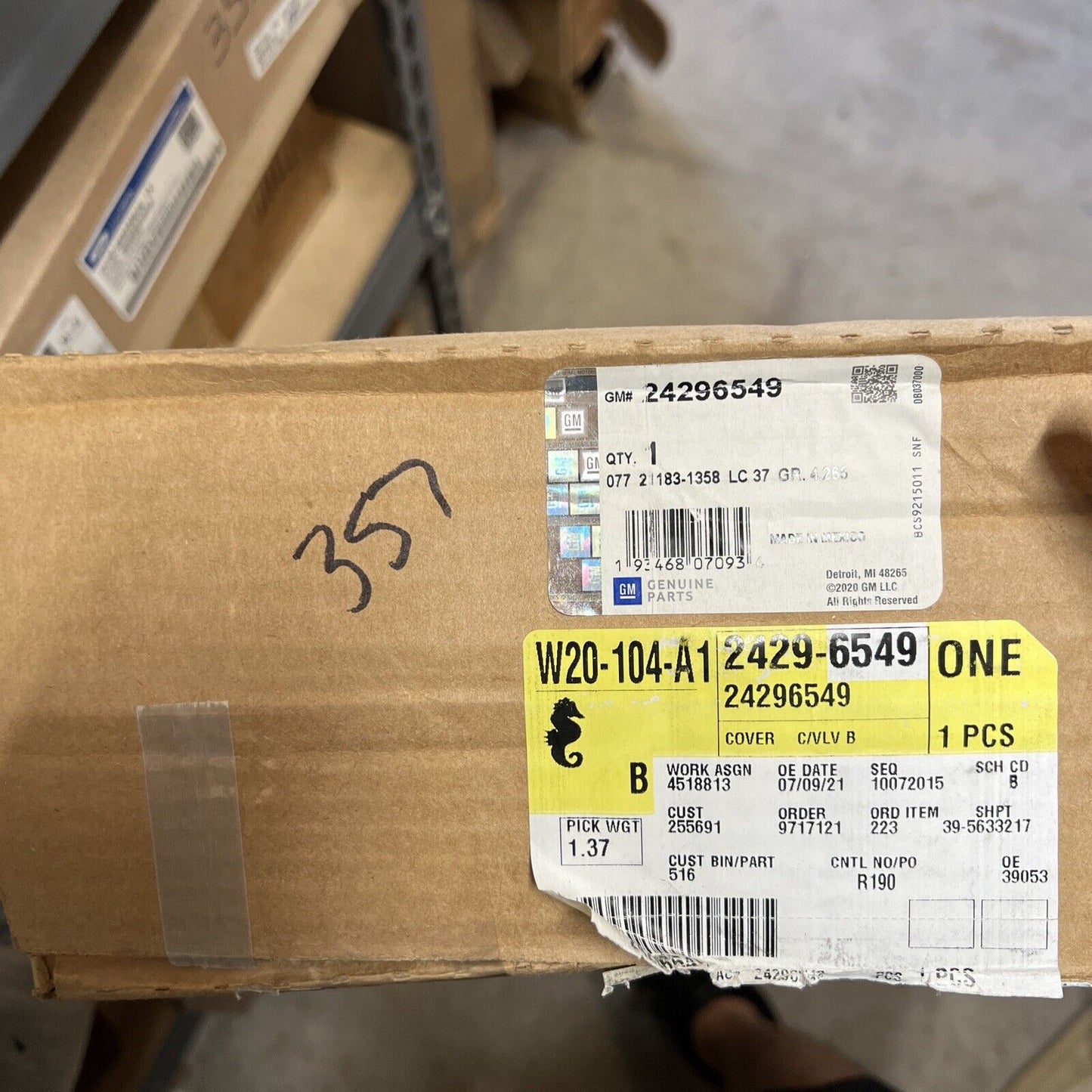 New OEM Genuine GM Body Valve Control Cover 24296549