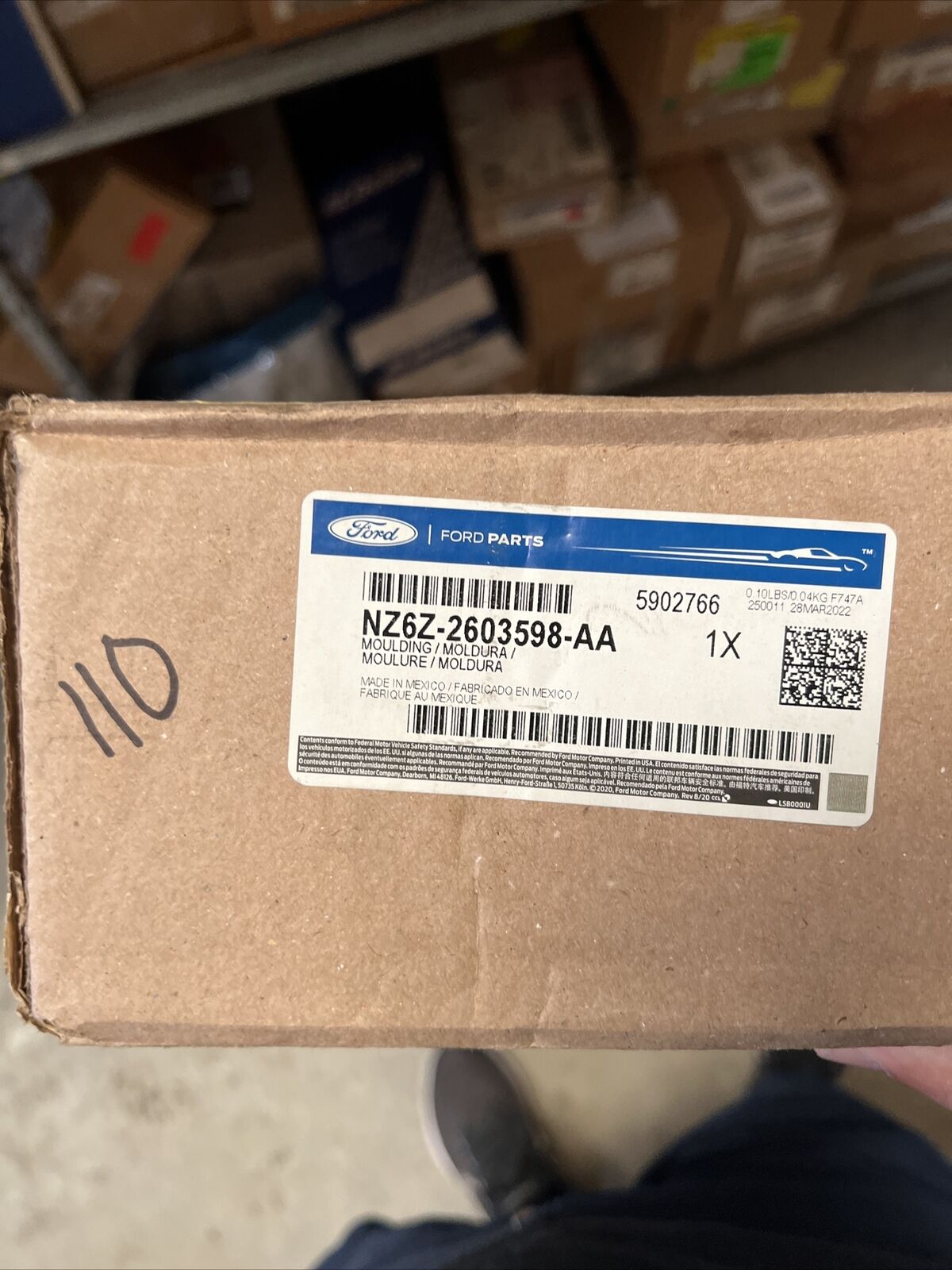 New OEM Genuine Ford Maverick 2022-23 Windshield Pillar Trim Right NZ6Z2603598AC