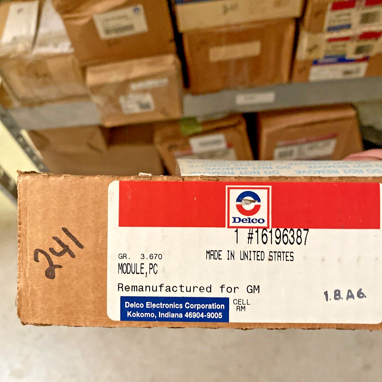 New OEM GM Engine Control Module ACDelco 16196387