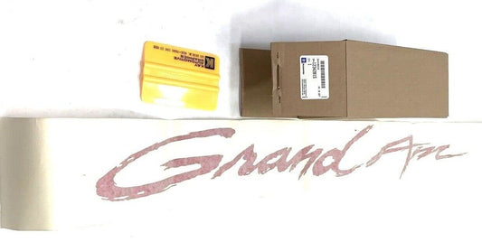 New OEM GM GrandAM Decal Windshield Decal RED 12342815