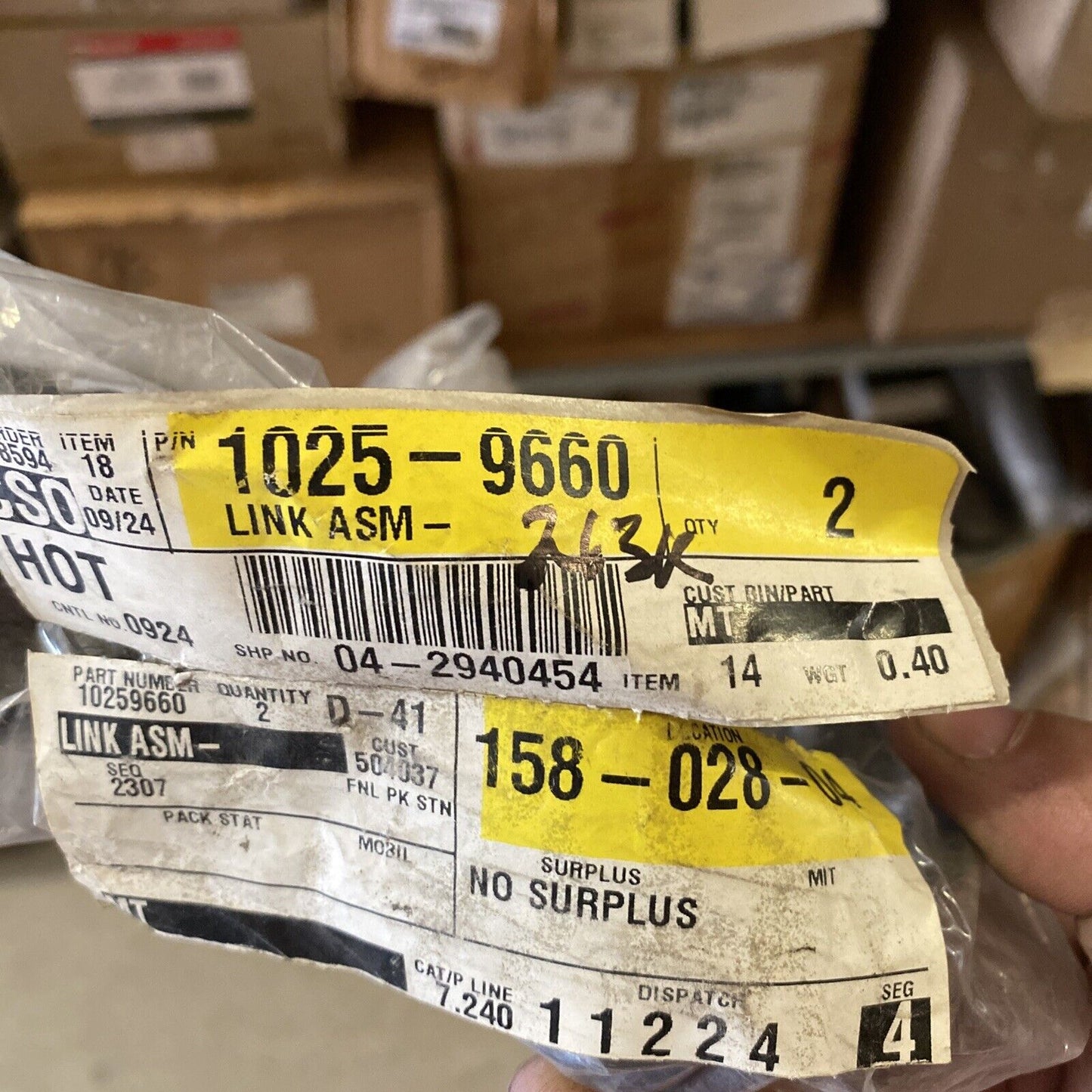 New OEM GM Chevy Lumina Monte Carlo Stabilizer Shaft Link Right Rear 10259660