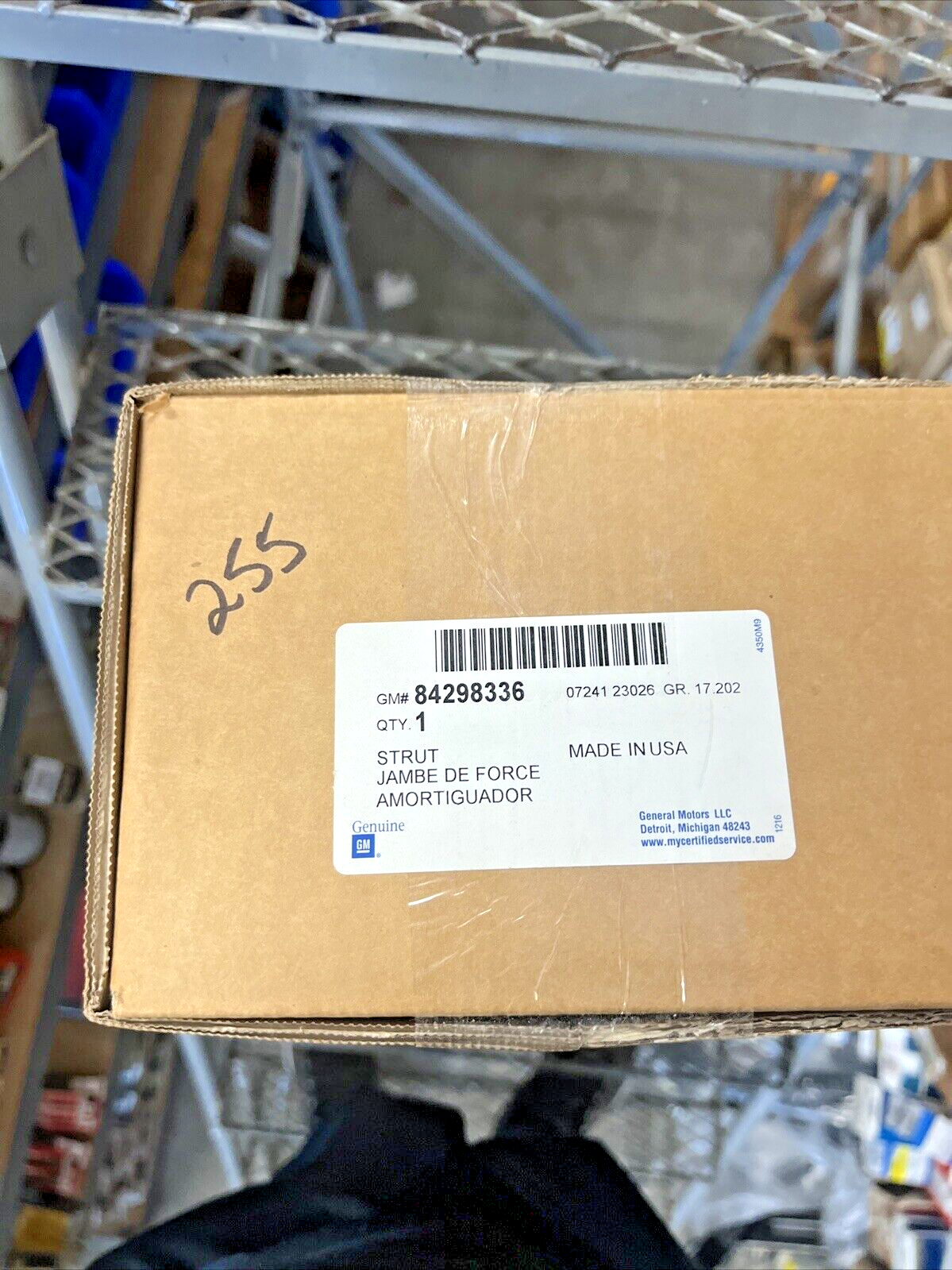 Genuine OEM GM Rear Left Chevrolet Traverse Liftgate Lift Support Strut 84298336